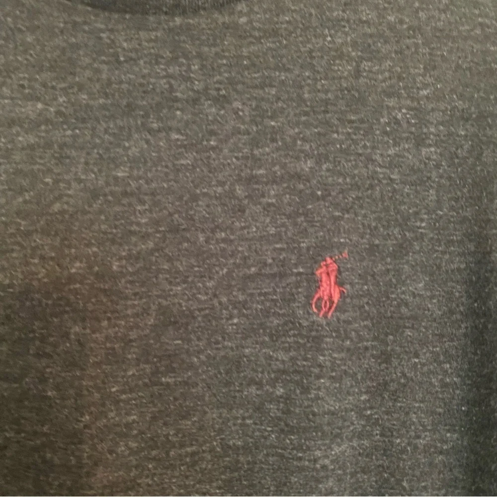 Polo Ralph Lauren Long Sleeve T-Shirt Top Size S Gray Pony Logo Preppy Casual